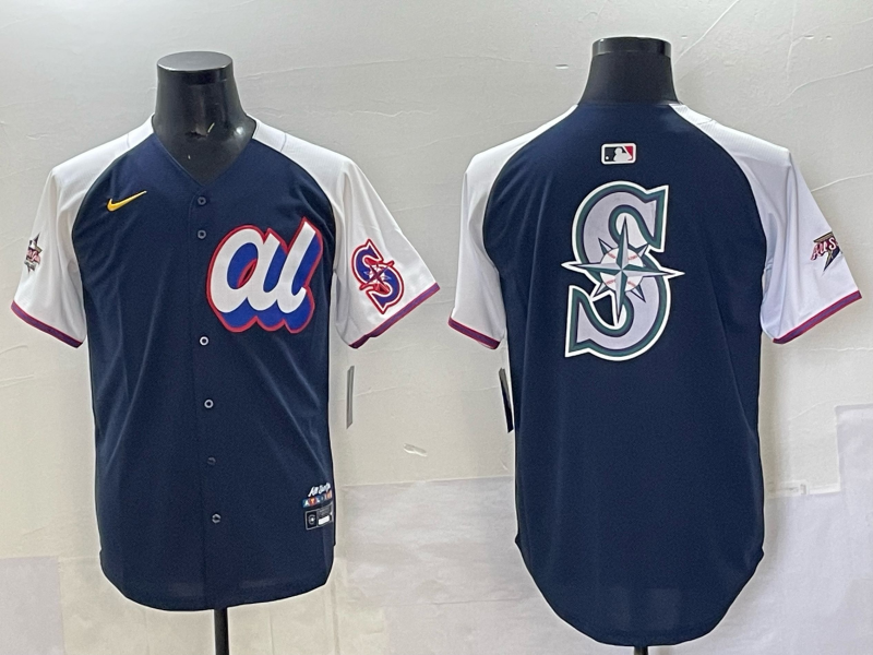 Men Seattle Mariners blank blue MLB All Star 2025 Nike jersey 001->women nfl jersey->Women Jersey